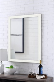 Hanah Home Espejo Decorativo con Marco Blanco